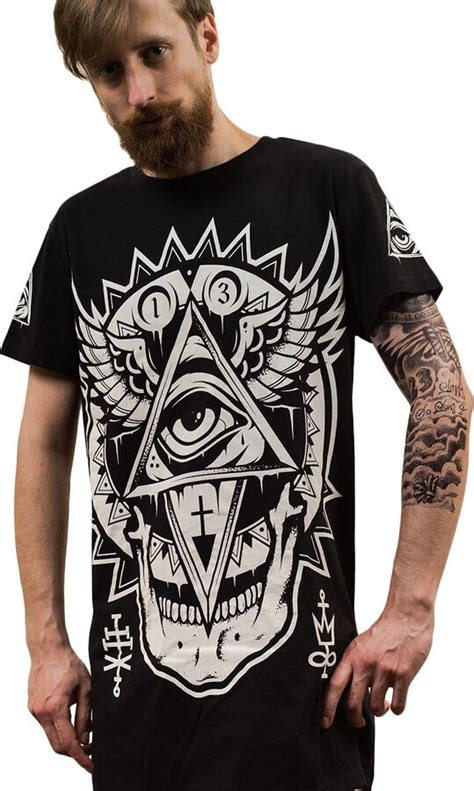Darkside Clothing All Seeing Eye Genuine Darkside Mens T Shirt Occult Nu Goth Satanic Gothic