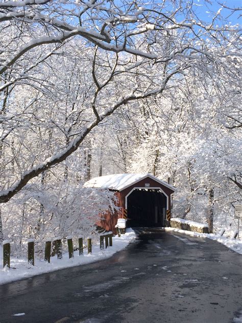 Covered Bridge In Lancaster County Central Park