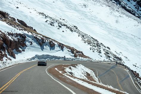 Driving Up Pikes Peak Highway In Colorado The Van Escape