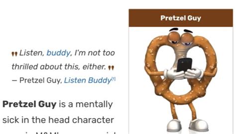 Pretzel Guy Know Your Meme