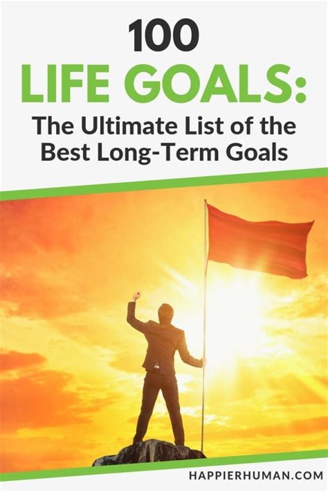 100 Life Goals The Ultimate List Of The Best Long Term Goals Happier