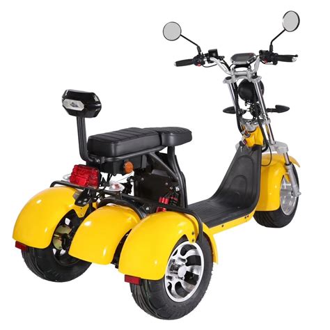 Eec Coc Certificated Electric Motorized Tricycles 3 Wheel 1500w 12ah