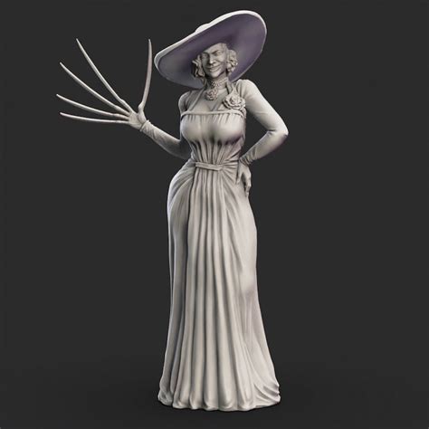 Lady Dimitrescu Tall Vampire Mother 100mm Resident Evil Etsy