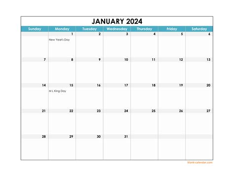 free download 2024 excel calendar large boxes in the grid horizontal