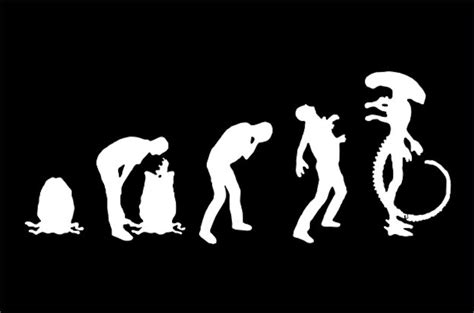 Alien Evolution Tee Shirt The Life Cycle Of The Xenomorph Etsy