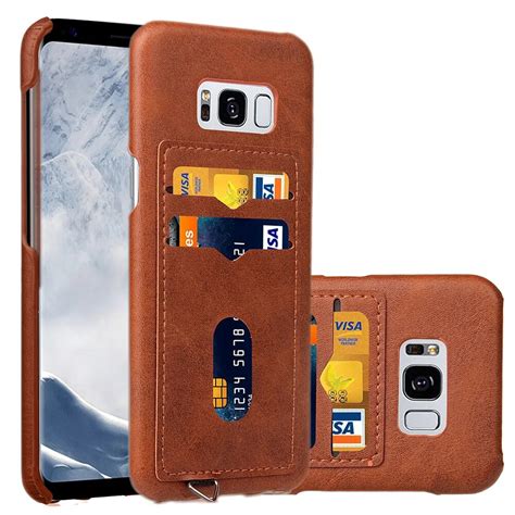 6 Colors Pu Pc Back Cover For Samsung Galaxy S8 Wallet Leather Phone
