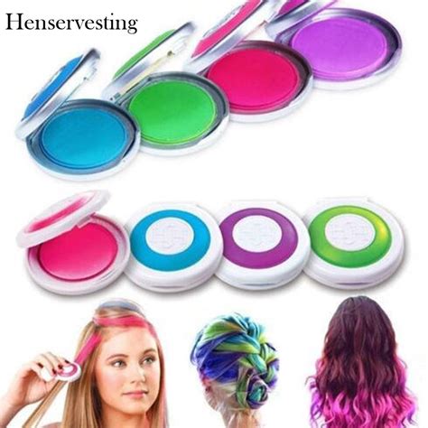 Ie if you have yellow hair and want to tone that, you'll add purple. 4 Colors DIY Temporary Hair Dye Wash Chalk Powder Soft ...