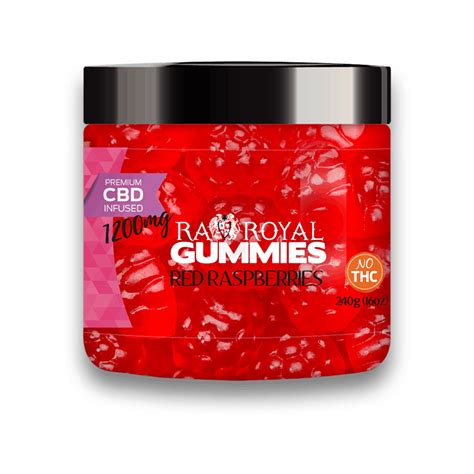 Ra Royal Ra Royal Gummies Cbd Red Raspberry Gummy Jar 1200 Mg