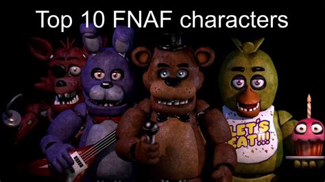 Top 10 Favorite Fnaf Characters Tier List Youtube