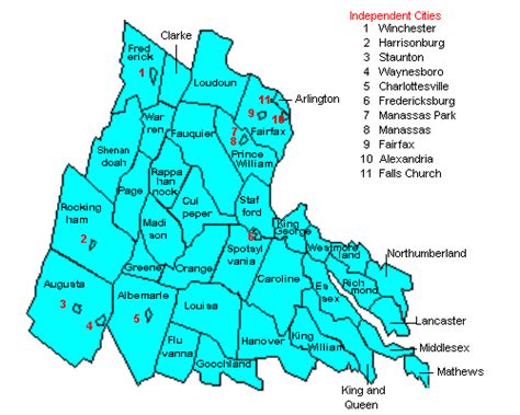 26 Northern Virginia County Map Maps Online For You