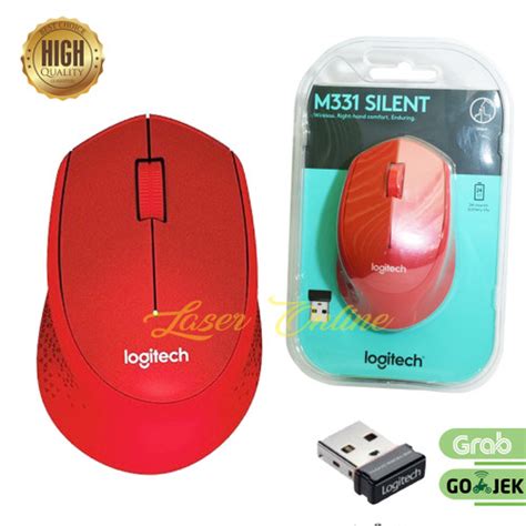 Jual Logitech Wireless Mouse Optical M331 Silent Red Jakarta Selatan Laser Online Tokopedia