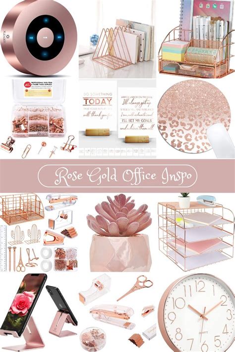 Pink And Gold Office Rose Gold Office Decor Feminine Office Decor