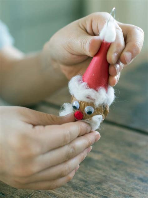 Christmas Kids Craft Walnut Santa Ornament Hgtv