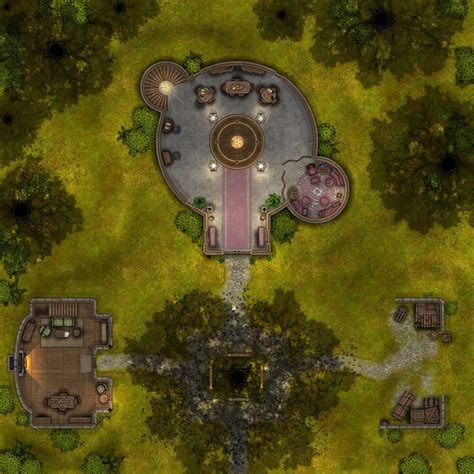 My First Dungeondraft Map A Wizard Tower In The Forest Dungeondraft
