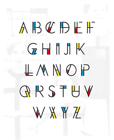 De Stijl Typography Piet Mondrian On Behance Logo Inspiration