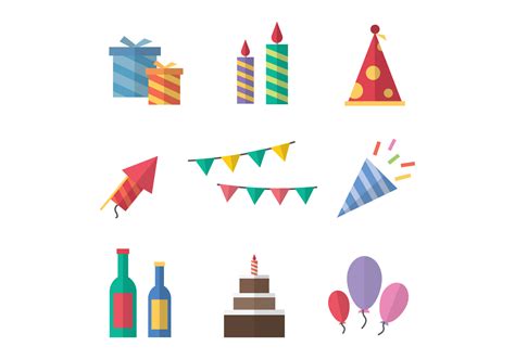 Free Party Icons Vector 123706 Vector Art At Vecteezy