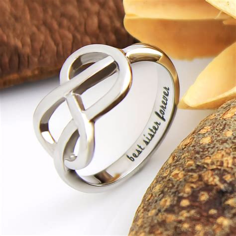 Sisters Ring Infinity Ring Promise Ring For Sister Best Sister