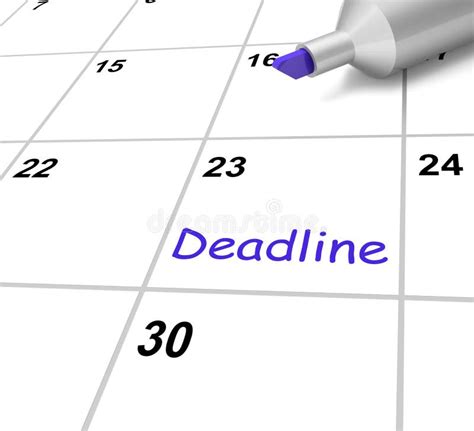 Deadline Calendar Stock Illustration Illustration Of Deadline 29361829