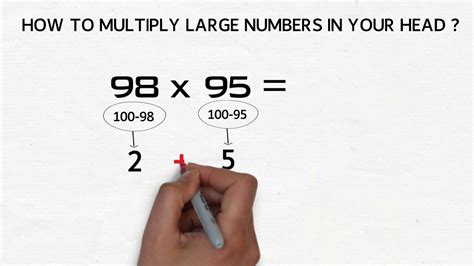 Math Trick How To Multiply Large Numbers In Your Head Youtube