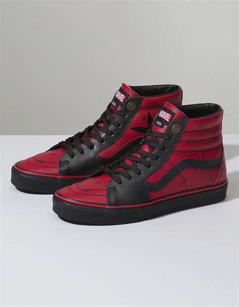 Vans X Marvel Deadpool Sk8 Hi Shoes In Red For Men Lyst