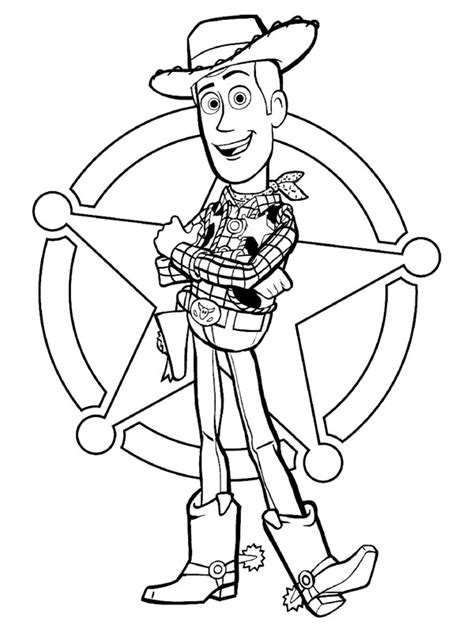 Colouring Page Woody Toy Story Coloringpage Ca