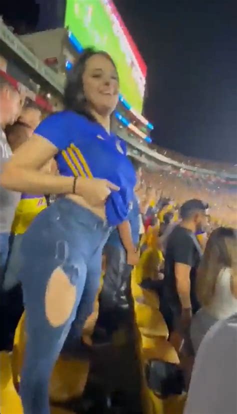 Soccer Fan Flashes Her Boobs To Entire Stadium During Celebration