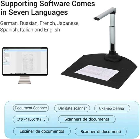 Befon Document Scanner Camera Visualiser For Teaching Usb 12mp Hd A4a3 Format Scanners For