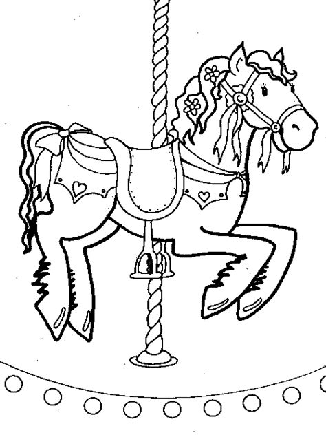 Carousel cute merry go round with horses coloring book pages for kids and adults hand drawn vector illustration. Carousel Coloring Pages - GetColoringPages.com