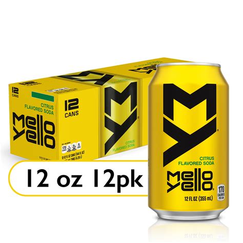 Mello Yello Citrus Soda Pop 12 Fl Oz 12 Pack Cans