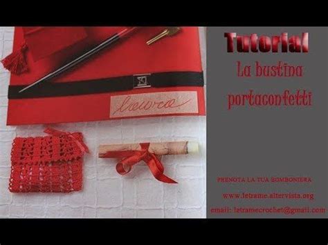Spedizione gratuita sacchetti bomboniere 50 anni matrimonio sacchetti per 50 anni matrimonio in tessuto seta a costine decorati con nastro intrecciato. Sacchetto Bomboniere Tutorial - Sacchettini Alluncinetto ...