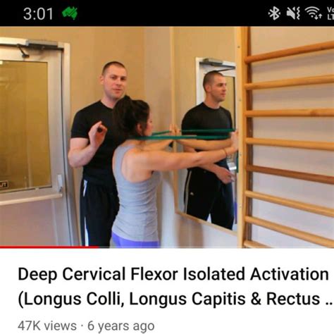Deep Cervical Flexor Isolated Activation Shoulder Widening Par