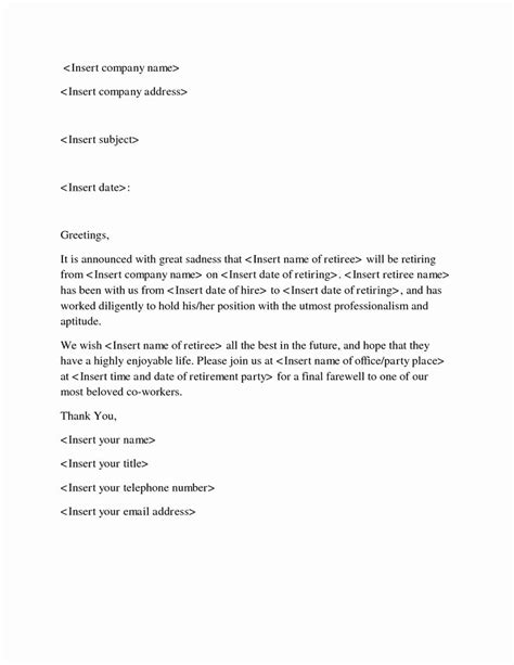 30 Retirement Goodbye Letter To Coworkers Example Document Template