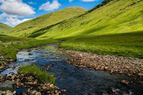 Glen Auch In Scottish Highlands In Summer Stock Photo Image Of Hill