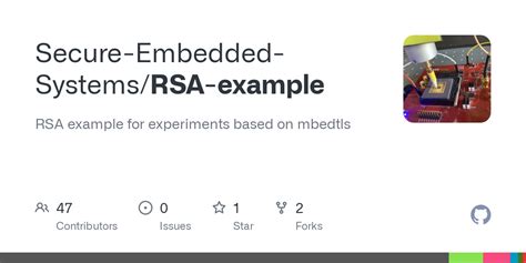 Github Secure Embedded Systemsrsa Example Rsa Example For