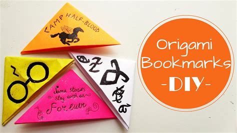 Diy Origami Bookmarks Youtube