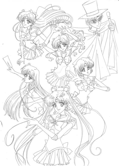 Sailor Senshi Sketch Wip By Taulan On Deviantart Sailor Moon Art Sailor