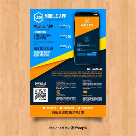 Free Mobile App Flyer Template Printable Templates