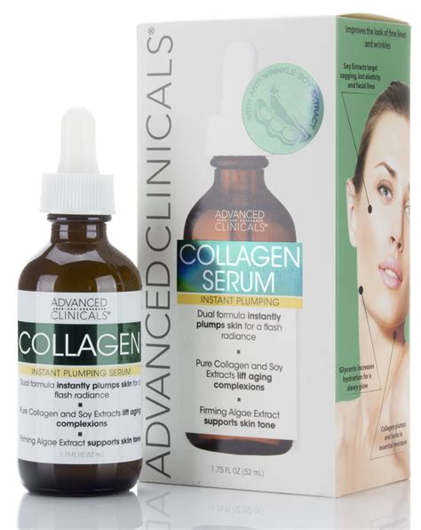 Advanced Clinicals Collagen Instant Plumping Facial Serum Face Serum