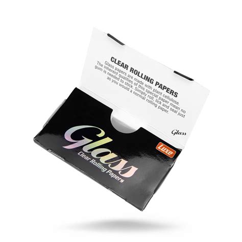 Glass Luxe Clear Rolling Papers Esd Official