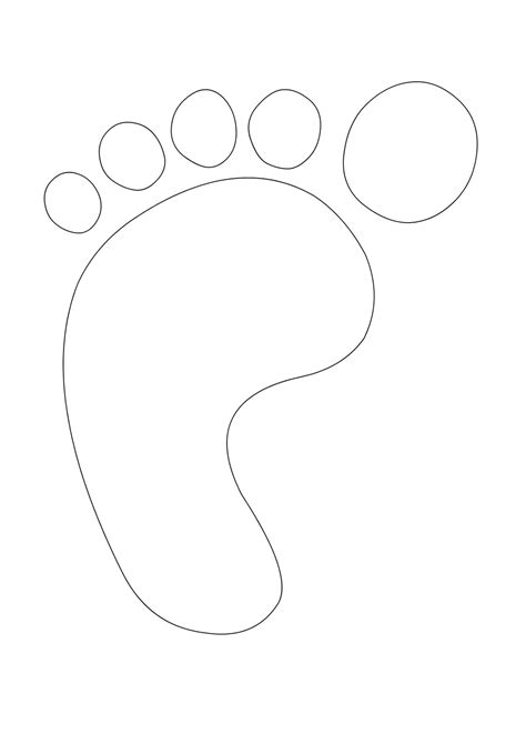Best Photos Of Footprint Template Printable Footprint Outline