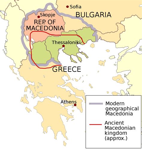 Ancient Macedon Modern Political Map Overlay Illustration World History Encyclopedia