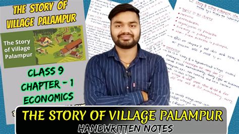 The Story Of Village Palampur Notes Handwritten Notes Class 9 Ch