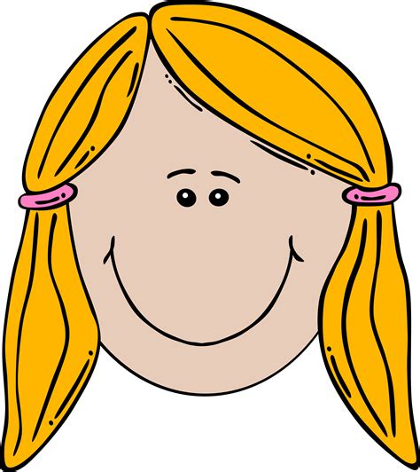 Clipart Girl Face Cartoon