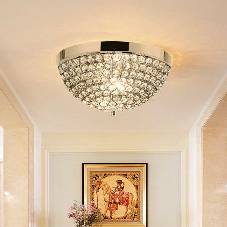 Find a wide selection of ceiling lights and ceiling light fixtures for your home. Gymax Crystal Light Fixture 3 Lights Flush Mount Ceiling ...