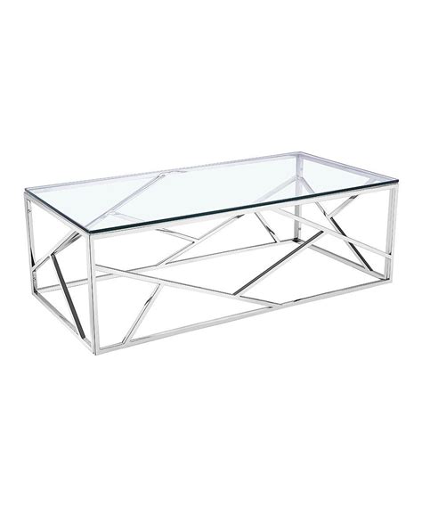 Take A Look At This Tempered Glass And Stainless Steel Coffee Table Today