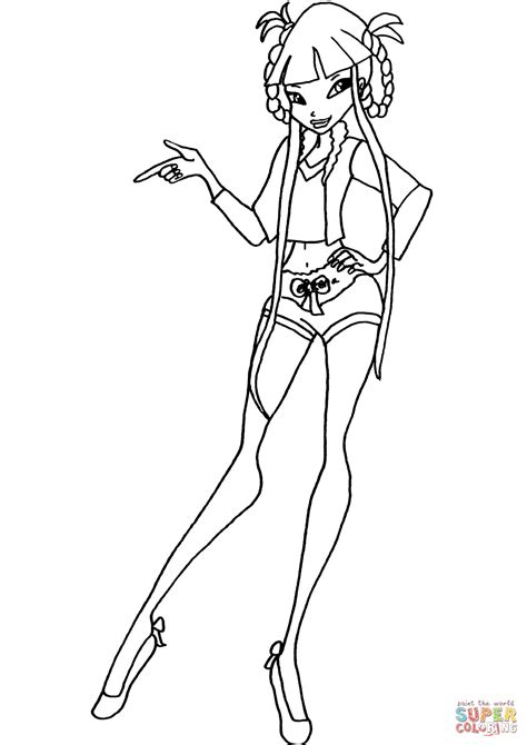 Winx Club Musa Coloring Pages Coloring Pages For Girls Cartoon Sexiz Pix