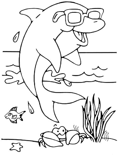 Dolphin Coloring Pages To Download Dolphins Kids Coloring Pages