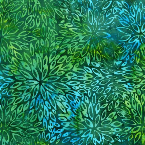 Green Batik By The Yard From Anthology Batiks Emerald Batik Etsy