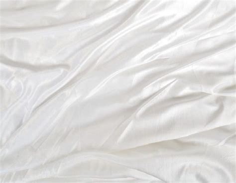 White Ice Silk Fabric Clarence Linen