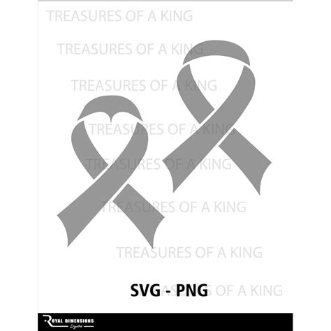 Awareness Ribbon Svg Cancer Ribbon Svg Silhouette Instant Inspire